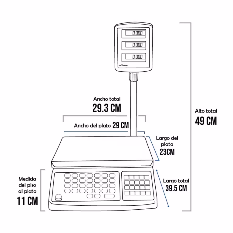 Balanza e-Accura PAI-30 de 30 Kilos